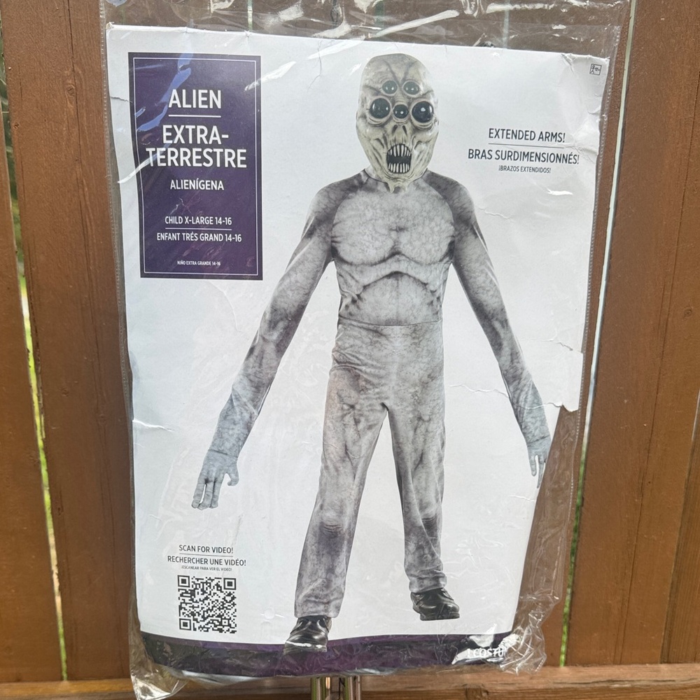 Alien Extra-Terrestrial Kids Costume - Gray